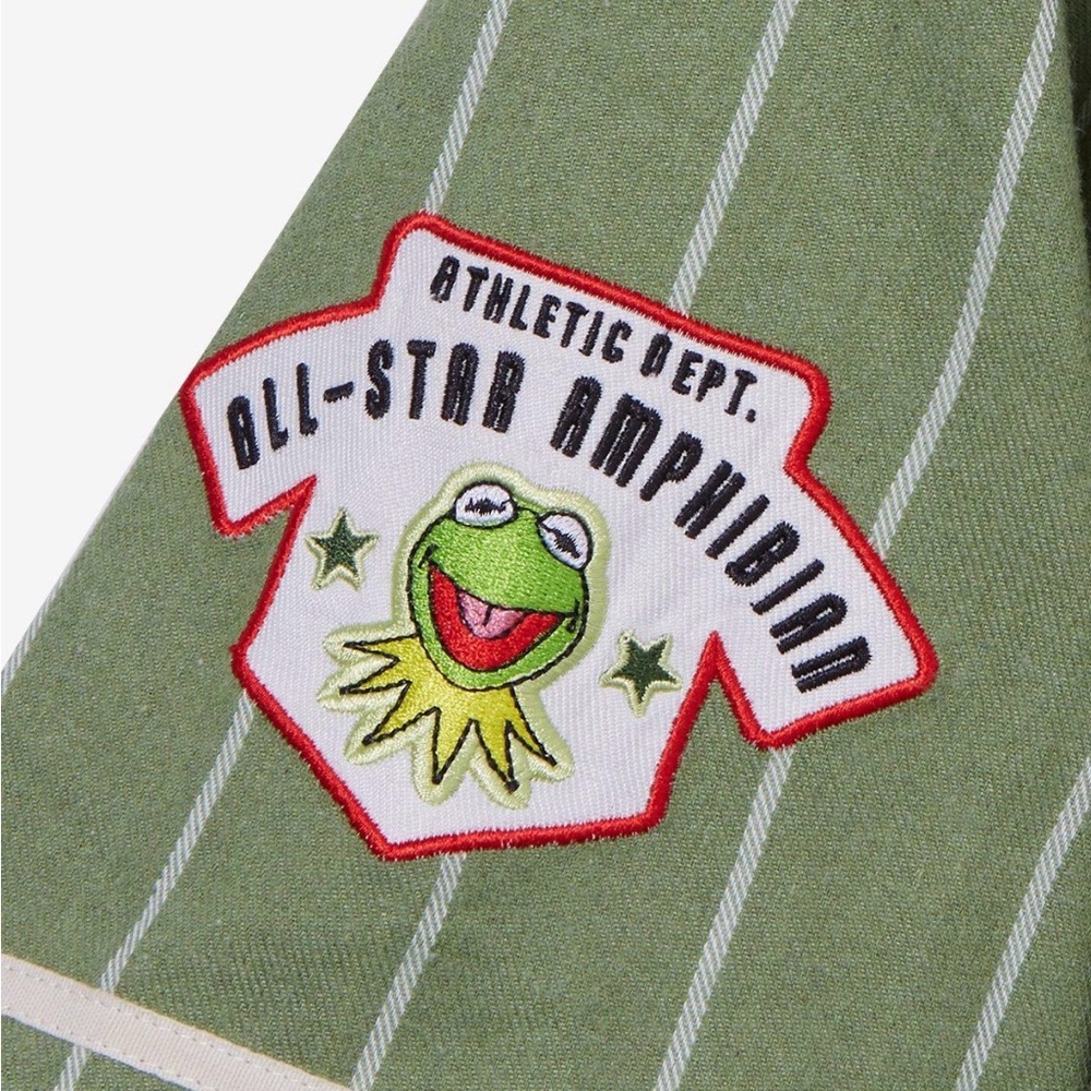 The Muppets Kermit Striped Baseball Jersey Unisex Sz Med. NWT - Picture 4 of 5